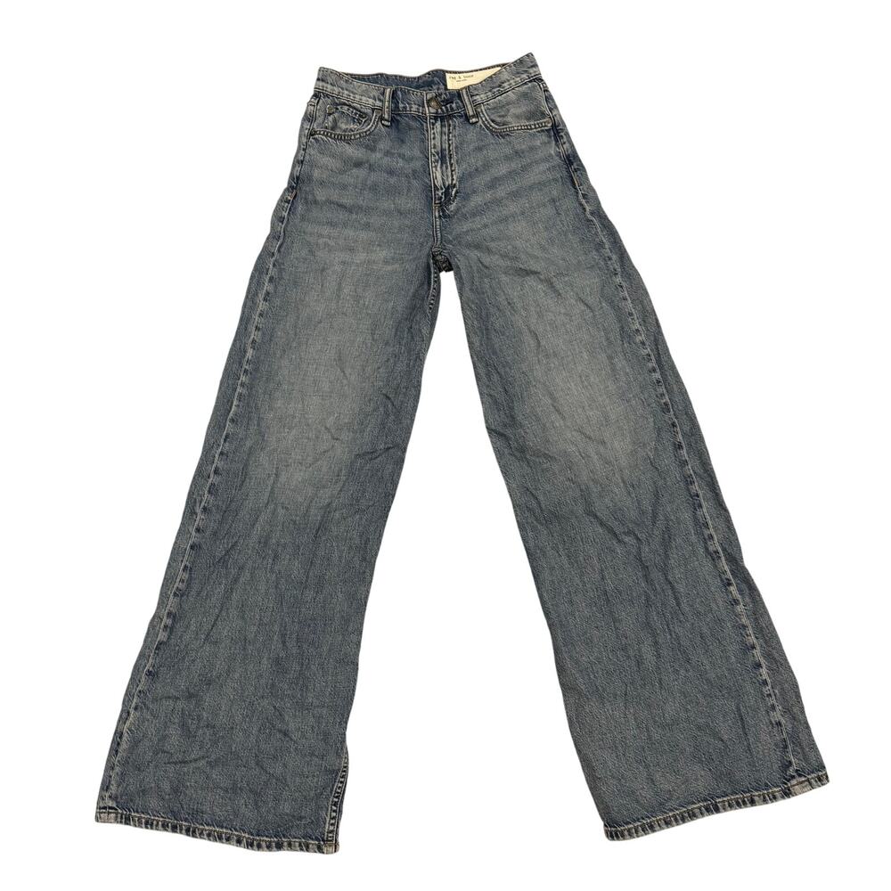 rag & bone Sofie High Rise Wide Leg Jeans Beverly 24